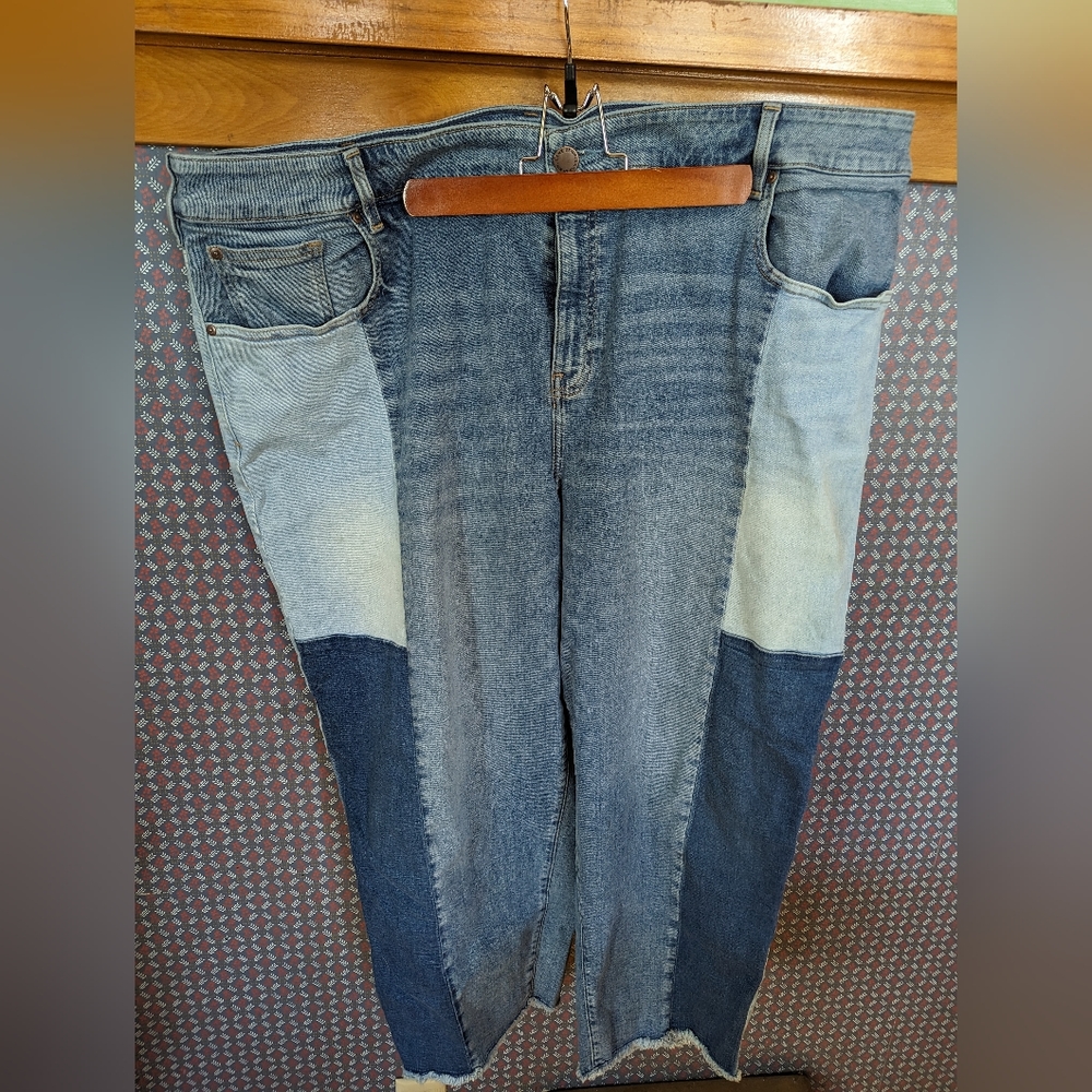 Lane Bryant Color Block Jeans